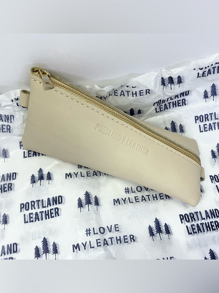 Portland Leather Alpine Pouch In Smooth Bone-New